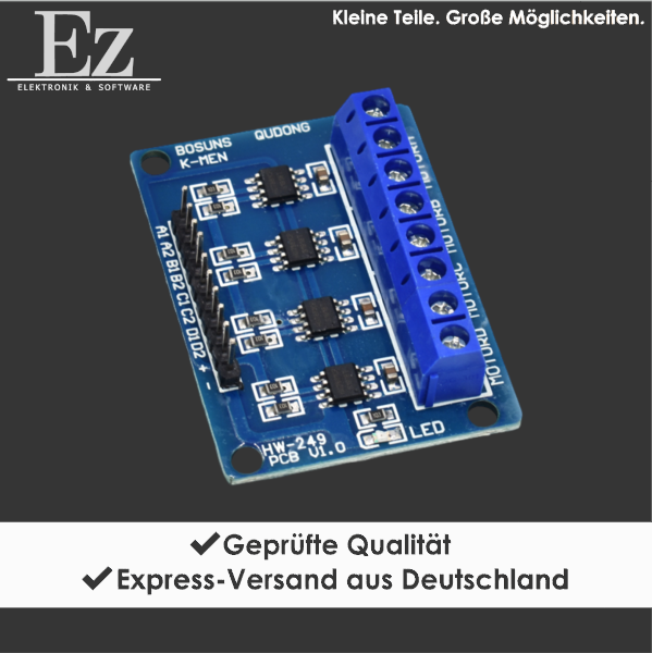 HG7881 4-Kanal DC Motortreiber Modul Motor Driver Board
