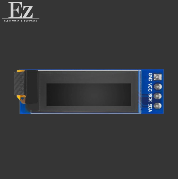 0.91" 128x32 I2C SSD1306 OLED Display – 4-Pin Blau