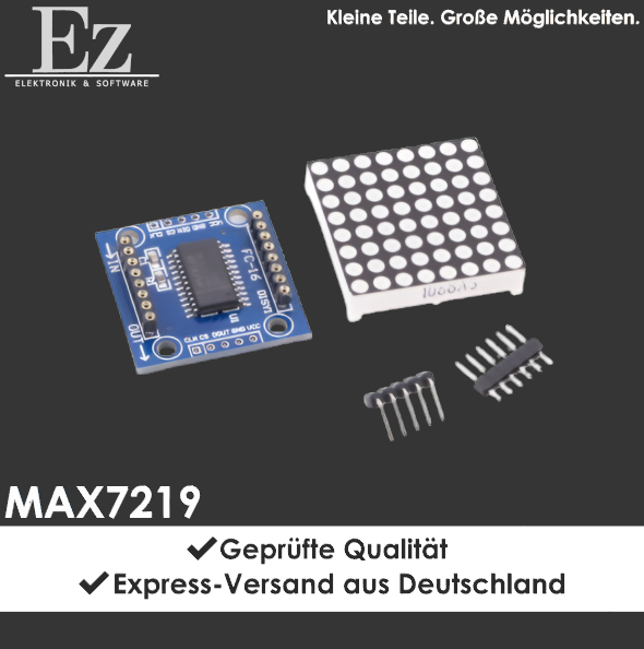 MAX7219 LED Dot Matrix Modul SMD 8x8 Display Treiber